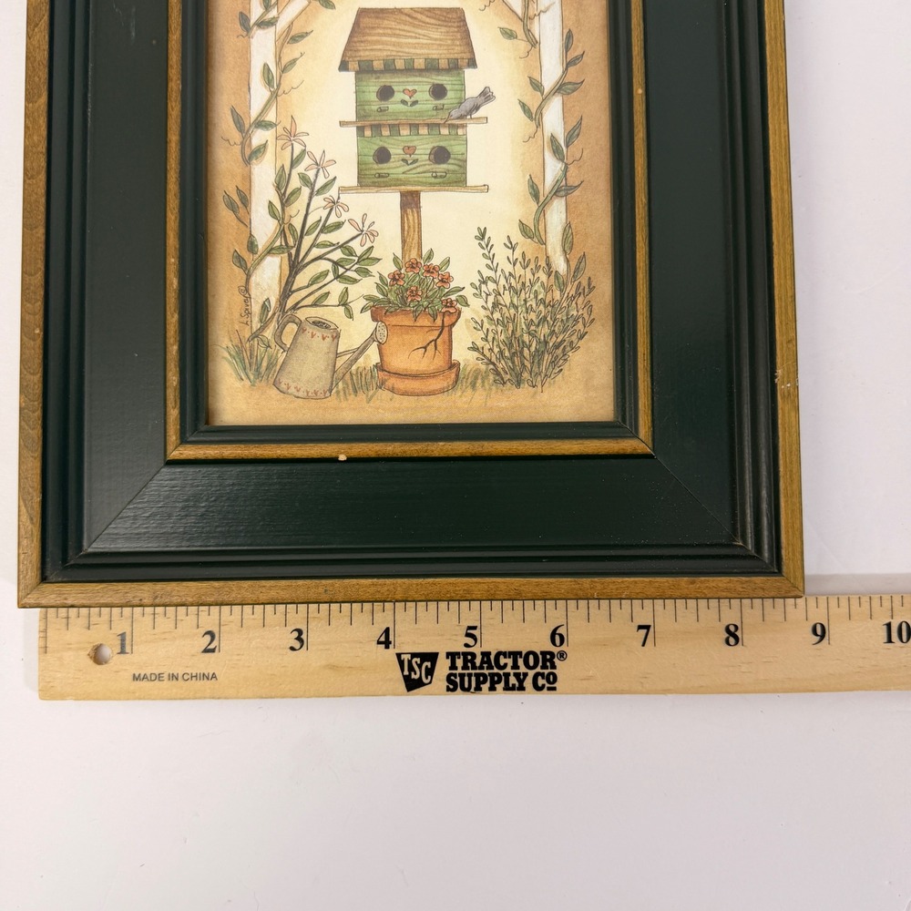 Linda Spivey Birdhouse Series Framed Print Welcome Friends Cottagecore Wall Art - Picture 8 of 11